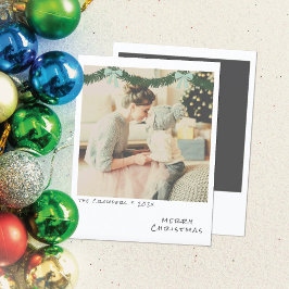 Cartões de foto de Natal Retroativo - Terra Verde