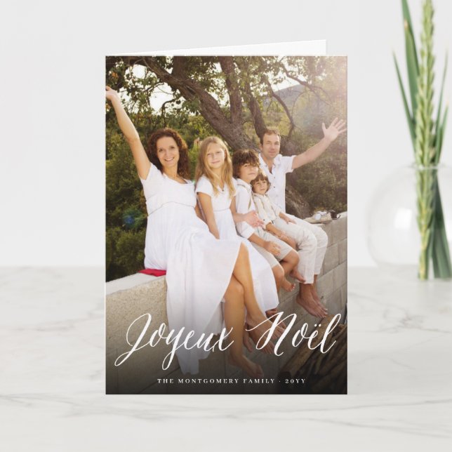 Cartões de foto de Natal simples do roteiro de (Frente)