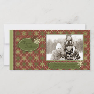 Cartões de foto de Natal tradicional