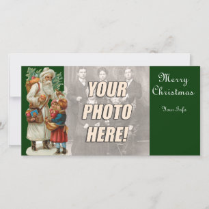 Cartões de foto de Natal vitorianos