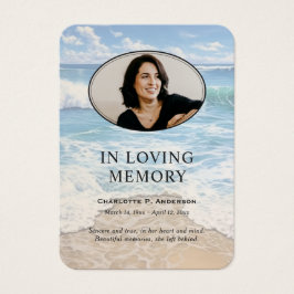 Cartões de Foto de Oração Memorial na Praia