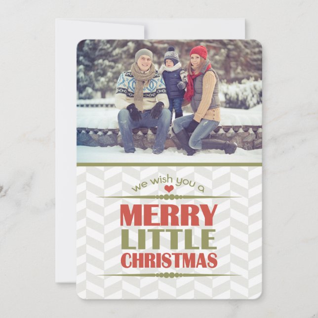 Cartões de Foto Flat de Natal feliz (Frente)
