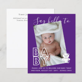 CARTÕES DE FOTO Orçamento Novo Bebê - Moderno Dive