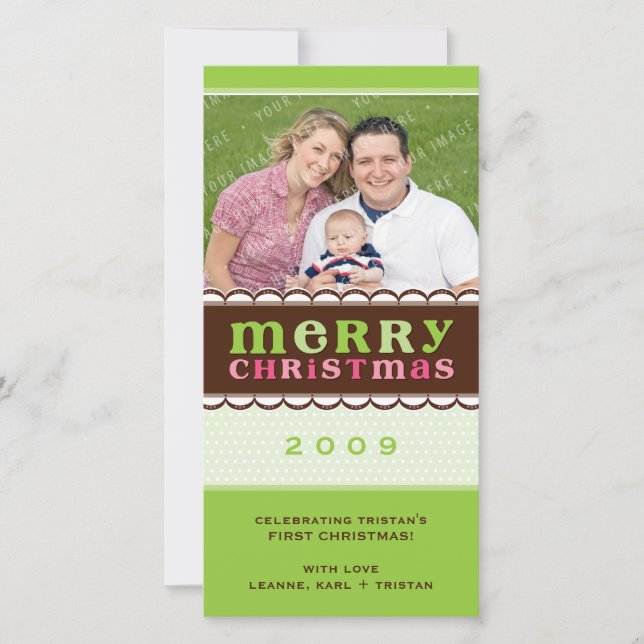 CARTÕES DE FOTOS CHRISTMAS: candyfloss 2 (Frente)