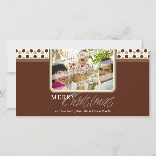 CARTÕES DE FOTOS CHRISTMAS: floco de neve minispot (Frente)