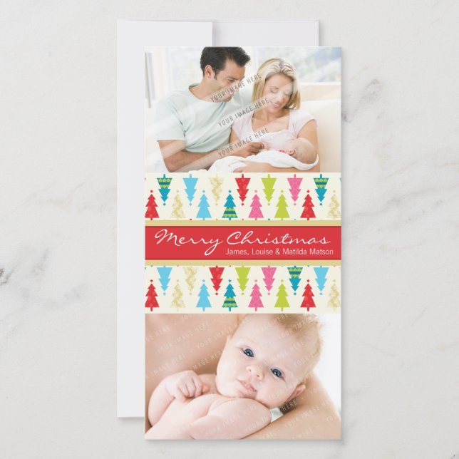 CARTÕES DE FOTOS COLORIDO HOLIDAY: padronnedxmastr (Frente)