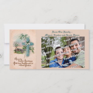 Cartões de fotos da Páscoa cristã  Esqueça-Me-