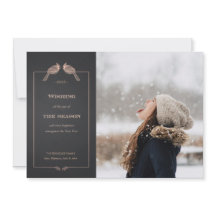 Cartões de fotos de Cardinais Dourados de Faux Fau