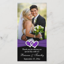 Cartões de fotos de Casamento de Corações Agrupado