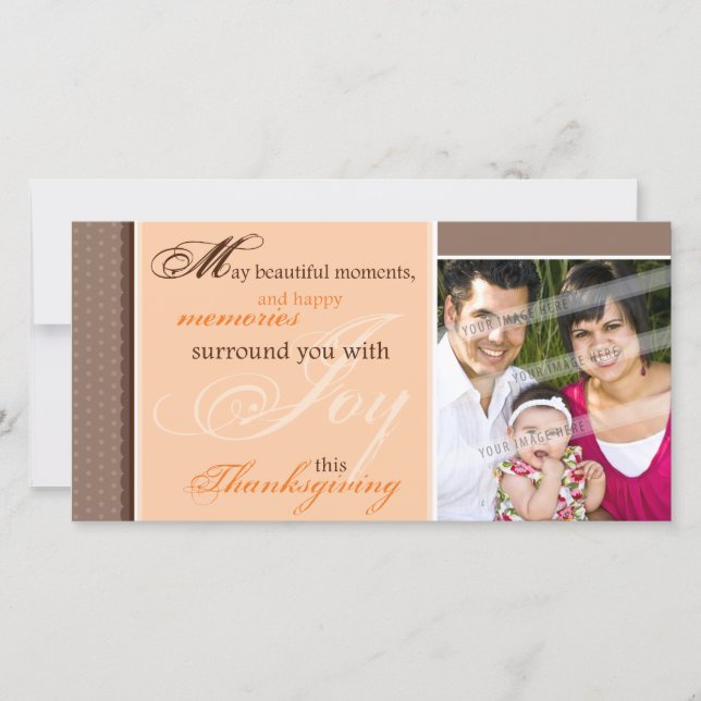 CARTÕES DE FOTOS de HOLIDAY: inspiração alegria 5 (Frente)