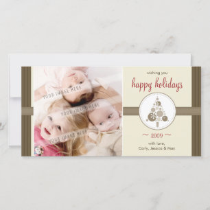 CARTÕES DE FOTOS DE NATAL: árvore moderna 6