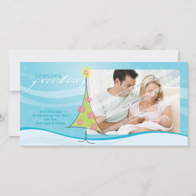 CARTÕES DE FOTOS de NATAL: cristalaria branca 1L (Frente)