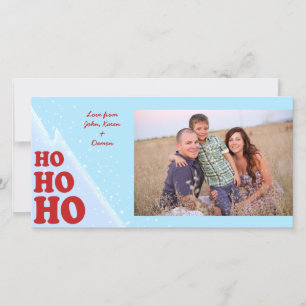 Cartões de fotos de Natal Ho-Ho