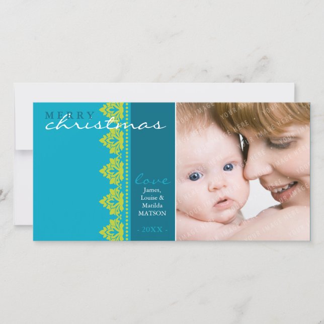 Cartões de fotos de TRENDY HOLIDAY: L1 de fronteir (Frente)