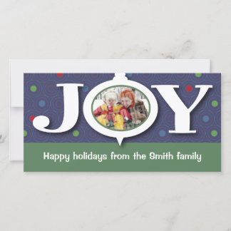 Cartões de fotos do azul da alegria do feriado