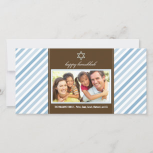Cartões de fotos Feliz da Família Fita de Hanukkah