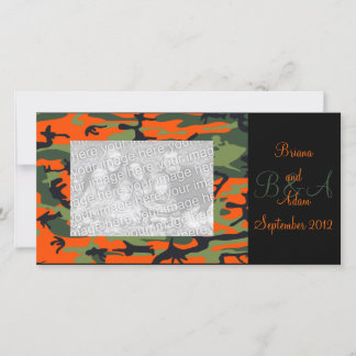 Cartões de fotos Personalizado de Quadros de Camo