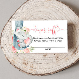 Cartões de fralda de chá de fraldas de elefante