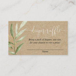 Cartões de fralda de chá de fraldas russa kraft