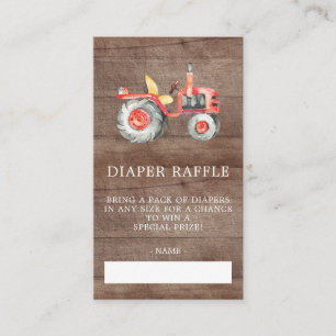 Cartões de Fralda de Raffle para os agricultores
