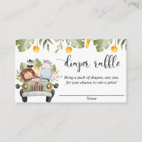 Cartões de fralda do tema da selva Safari