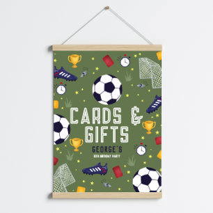 Cartões de Futebol de Meninos Modernos e Poster de
