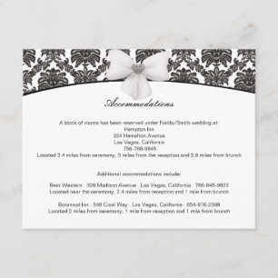 Cartões de gabinete de casamento Damask Elegance