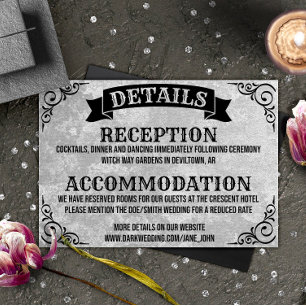 Cartões de Gabinete de Casamento de Detalhes da Vi