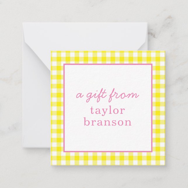 Cartões de gabinete de presente personalizados par (Frente)