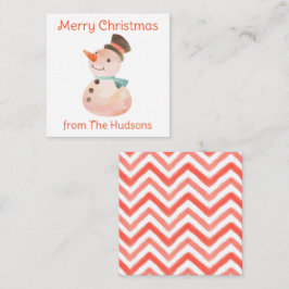 Cartões de gabinete de presentes para bonecas Snow