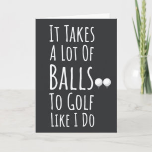 Cartões de Golfe Divertidos Para Ele Pai Avô Golfi