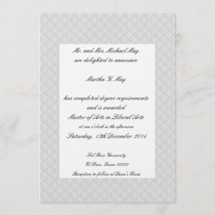 Cartões de Graduação em Bordo de Couro Branco