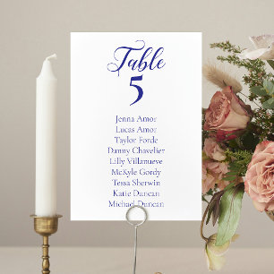 Cartões de Gráfico de Casamento Azul Elegante