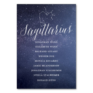 Cartões de Gráfico de Casamento de Estrelas Sagitt