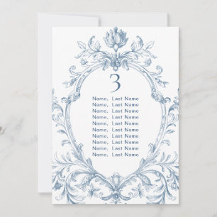 Cartões de Gráfico de Casamento de Grace Ornamenta