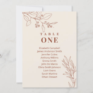 Cartões de Gráfico de Casamento Floral Boho