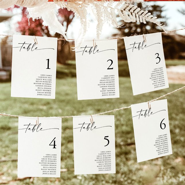 Cartões de Gráfico de Casamento Minimalista Boho (Criador carregado)