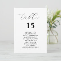 Cartões de Gráficos de Casamento Branco Simples
