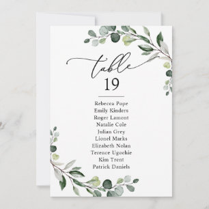 Cartões de Gráficos de Casamento de Casamentos Ver