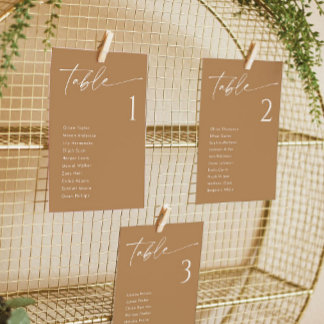 Cartões de Gráficos de Casamento Elegante Terracot