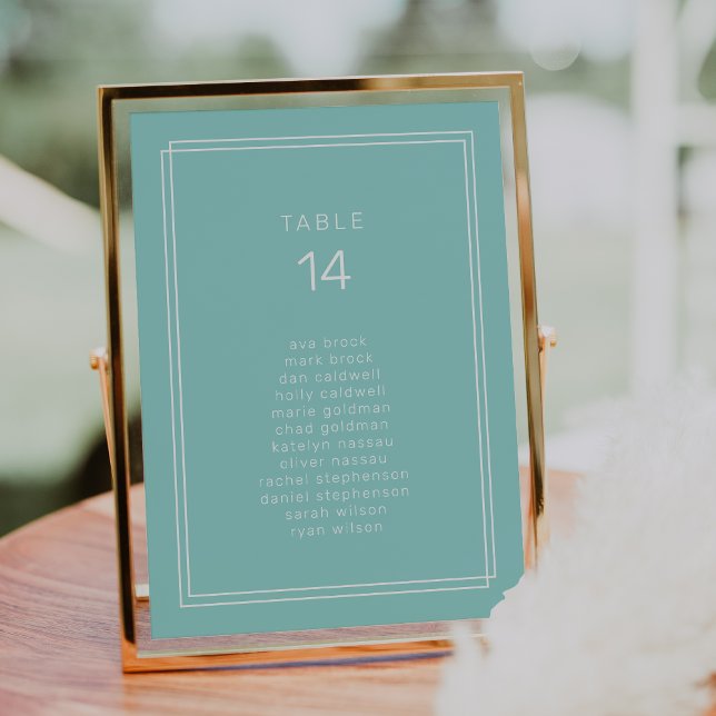 Cartões de Gráficos de Casamento Verde da Casa da  (AVERY Mint Green Wedding Seating Chart Cards)