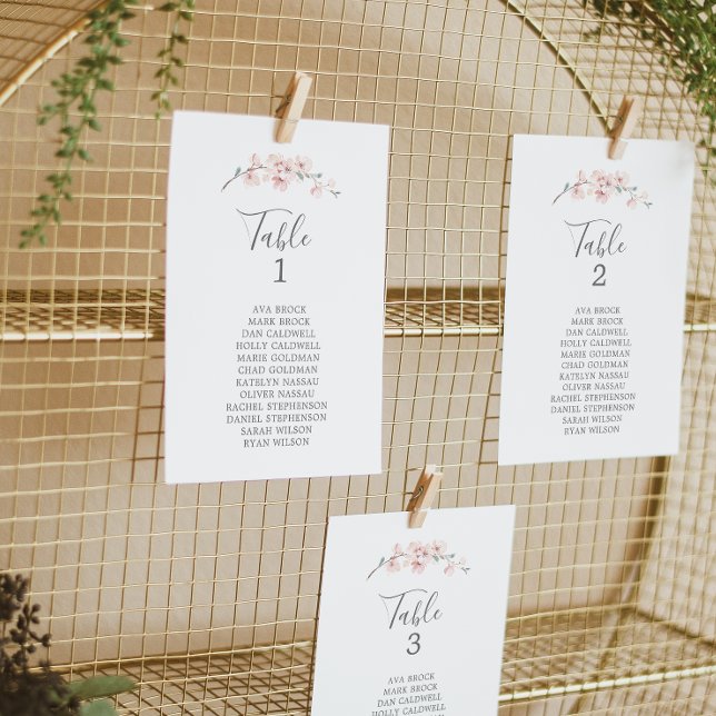 Cartões de Gráficos de Número de Tabela de Flores  (Criador carregado)