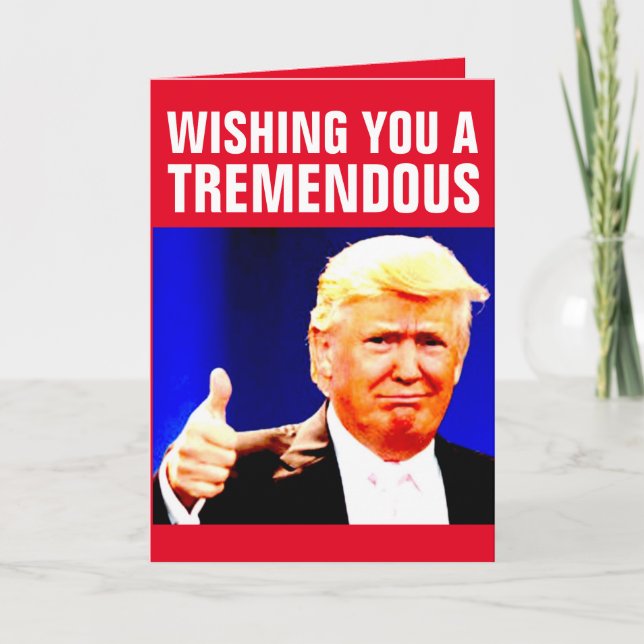 CARTÕES DE GREETING DE ANOS NOVOS DE TRUMP DONALD (Frente)