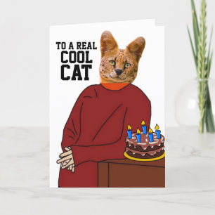 CARTÕES DE GREETING DE GATOS DE ANIVERSÁRIO