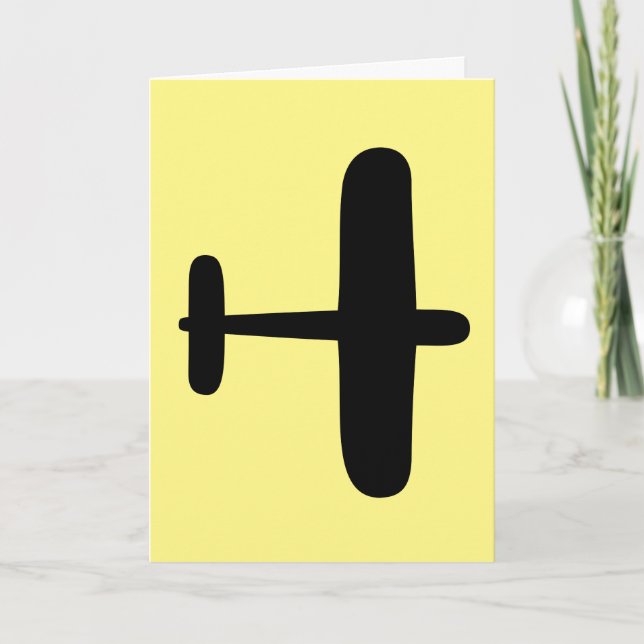 CARTÕES DE GREETING DO AVIÃO DE ANIVERSÁRIO FLYBOY (Frente)