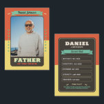 Cartões de Grupo Personalizados Cartões de Padrinh<br><div class="desc">Padre do Groom Trading Card - Comemore seu dia especial com cartões de troca personalizados para o noivo, melhor homem, padrinhos de casamento e pais da noiva e do noivo. Esses recursos exclusivos capturam recordações e conquistas divertidas, perfeitas para compartilhar e valorizar. Personalize e impressão com as placas de cada...</div>