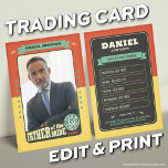 Cartões de Grupo Personalizados Cartões de Padrinh<br><div class="desc">Padre da Noiva Trading Card - Comemore seu dia especial com cartões de troca personalizados para o noivo, melhor homem, padrinhos de casamento e pais da noiva e do noivo. Esses recursos exclusivos capturam recordações e conquistas divertidas, perfeitas para compartilhar e valorizar. Personalize e impressão com as placas de cada...</div>