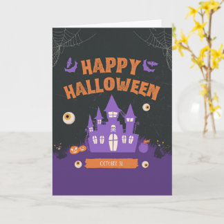 Cartões de Halloween Adoráveis Fantasmas, Abóboras