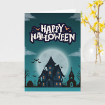 Cartões de Halloween Adoráveis Fantasmas, Abóboras