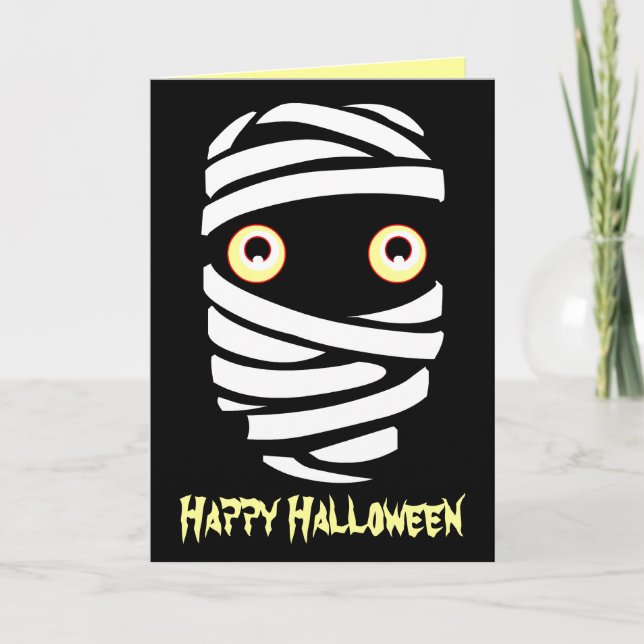 Cartões de Halloween Personalizados para Convites  (Frente)